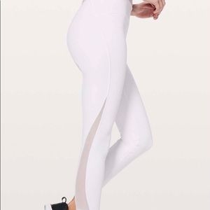 White Lululemon Cropped Leggings